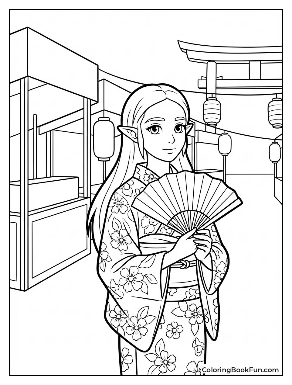 Zelda Fans in Kimono