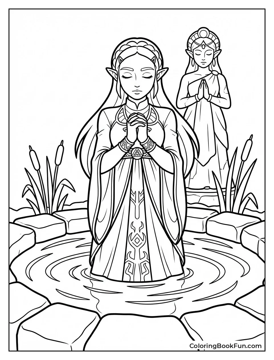 Zelda Prays in Spring
