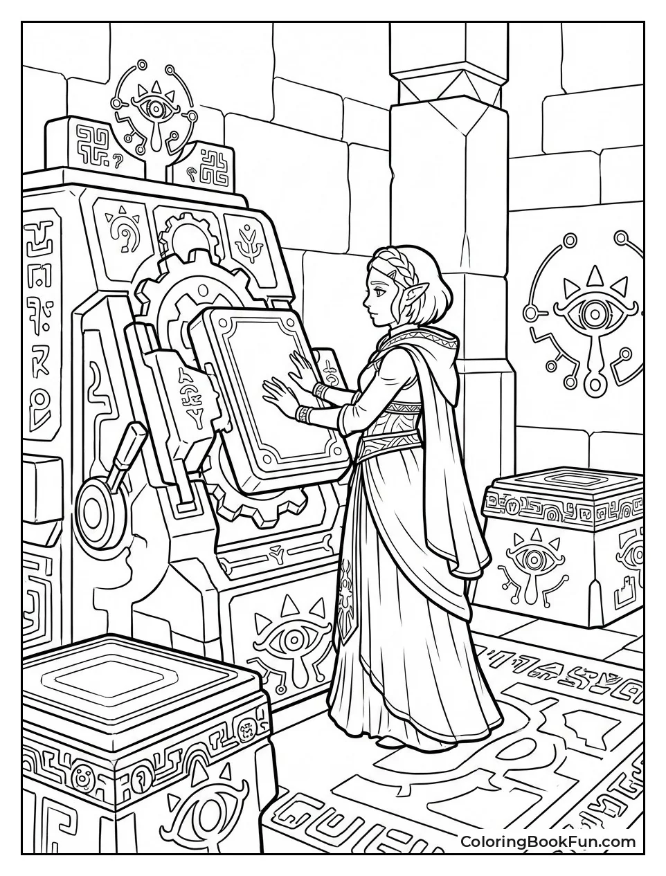 Zelda Solves Shrine Puzzle