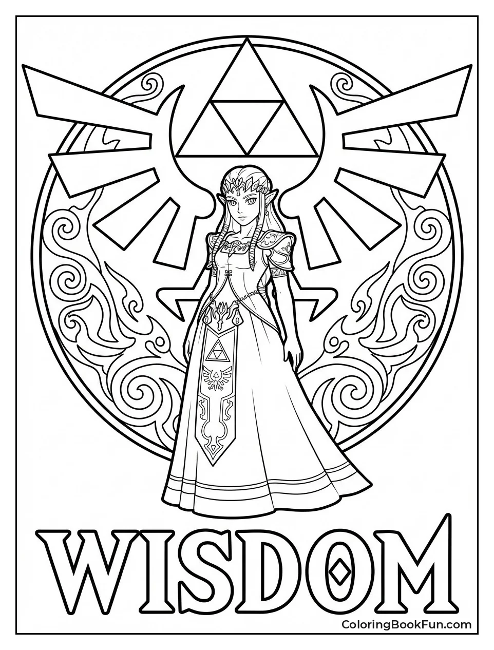 Glowing Triforce with Patterns