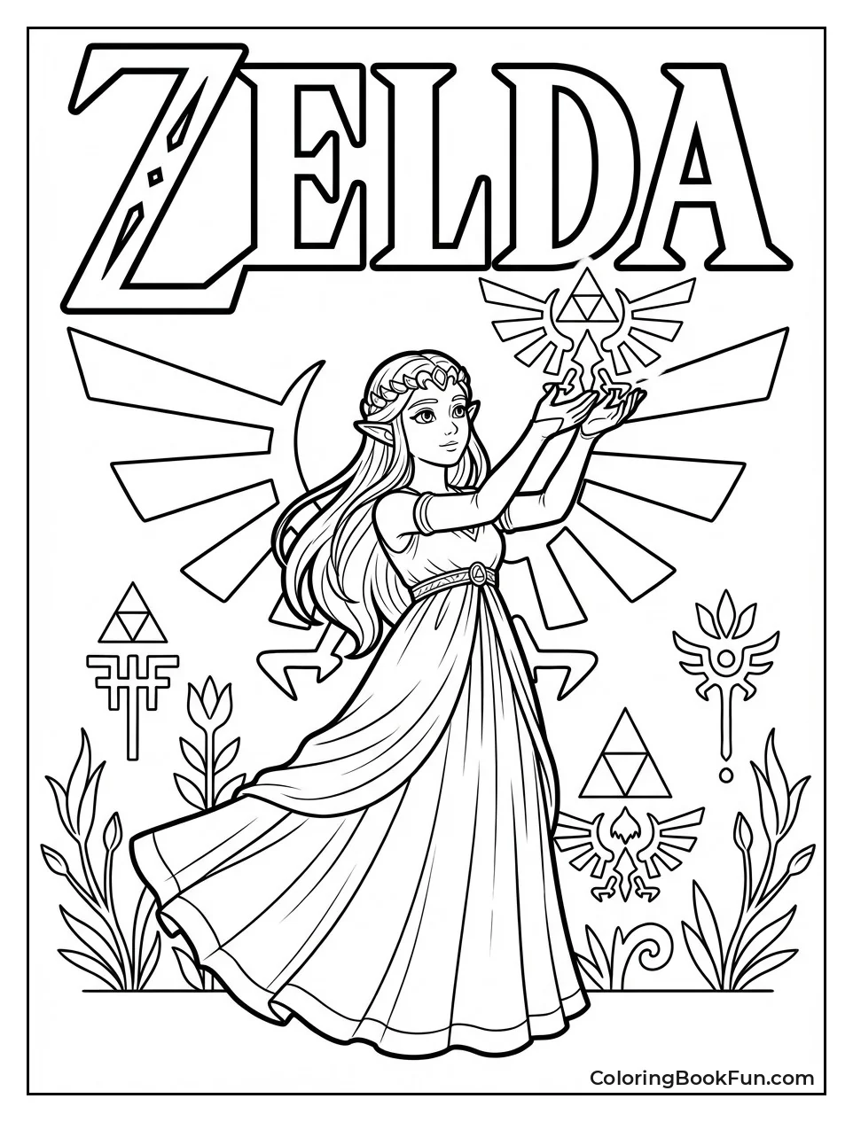 Zelda Holds Triforce High