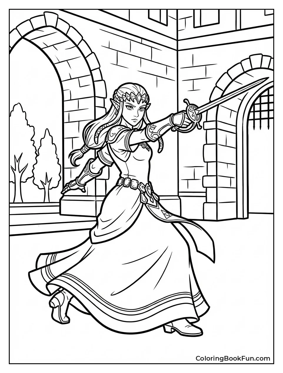 Zelda Fights with Rapier