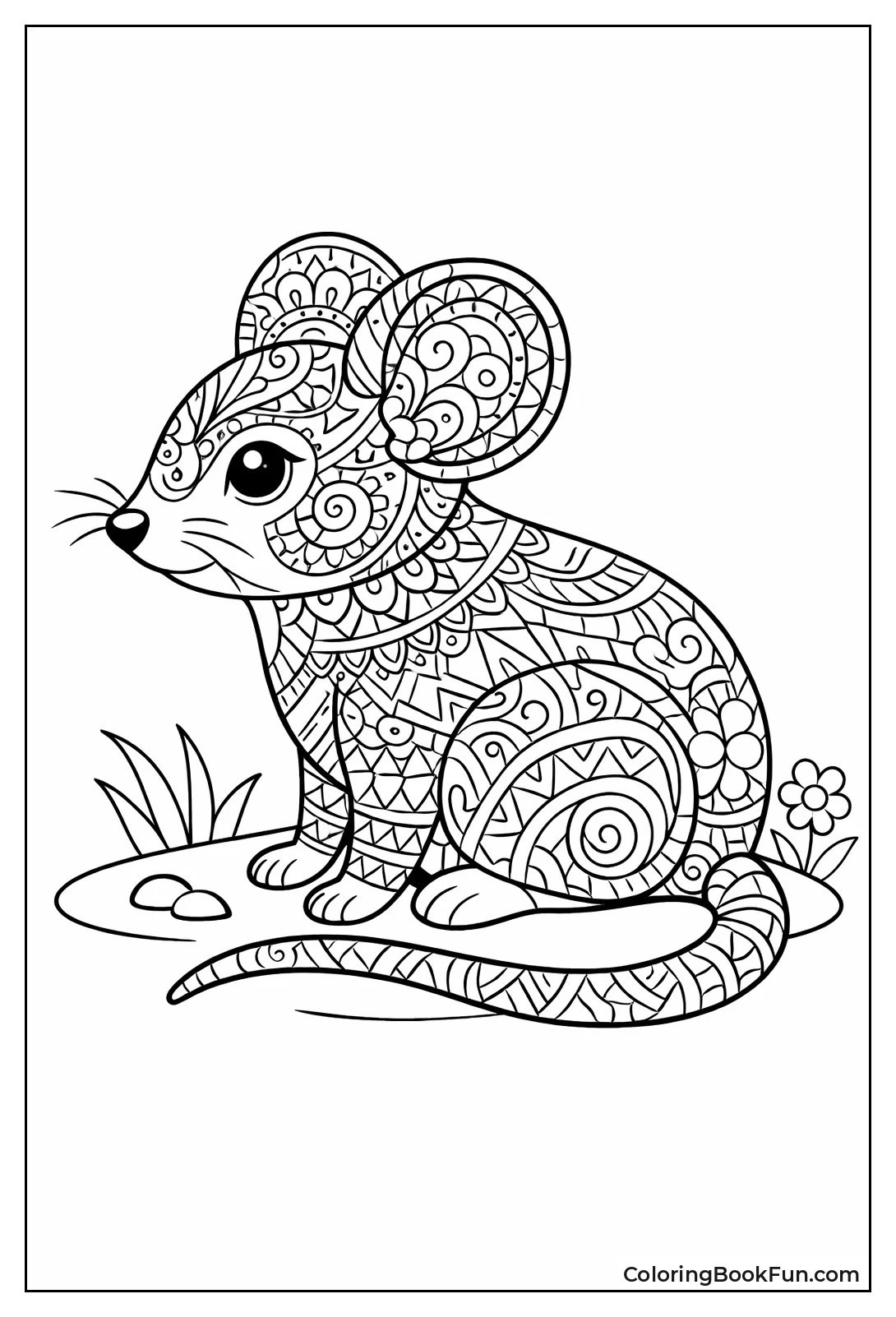 Zentangle Doodle Mouse