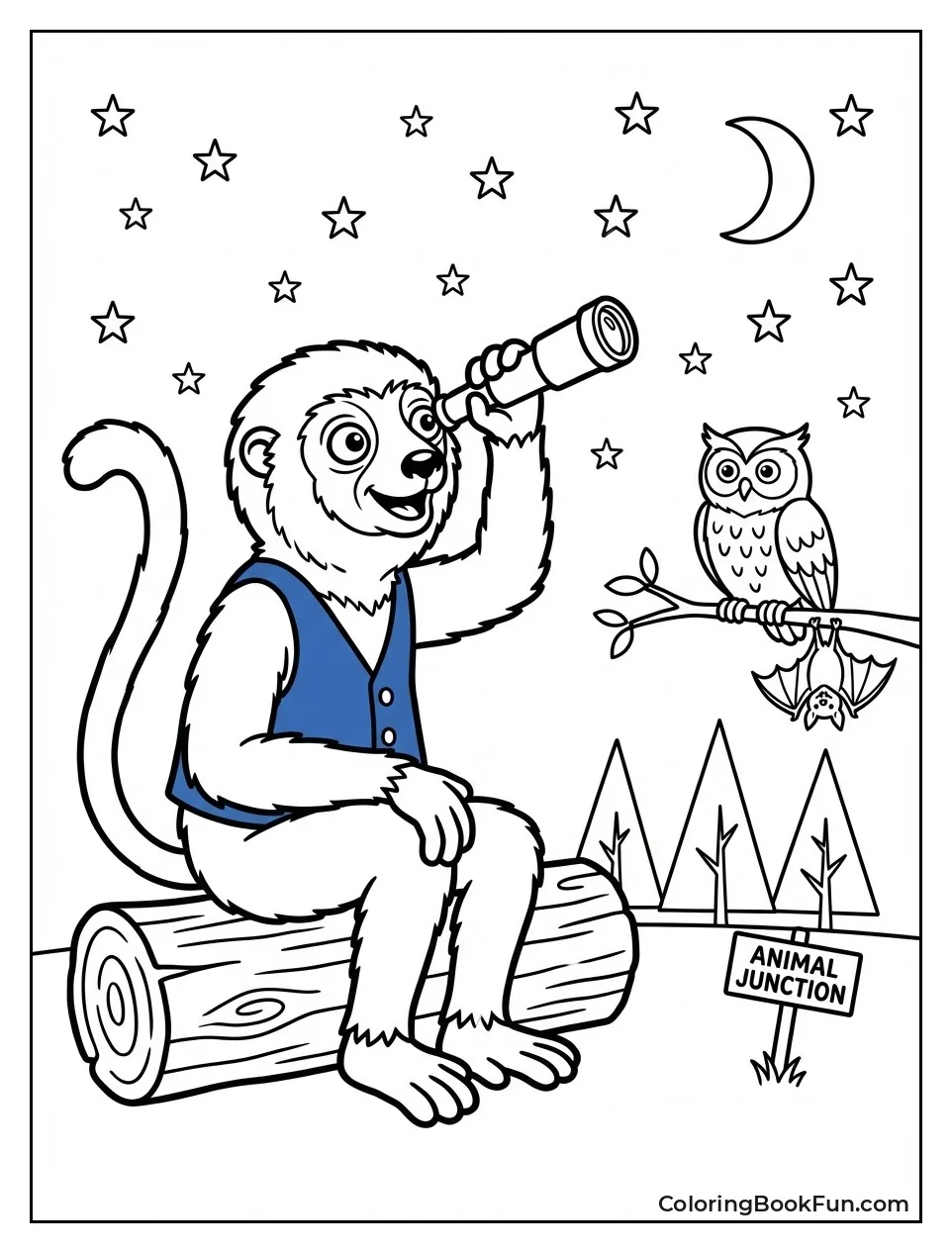 Zoboomafoo Stargazes at Night