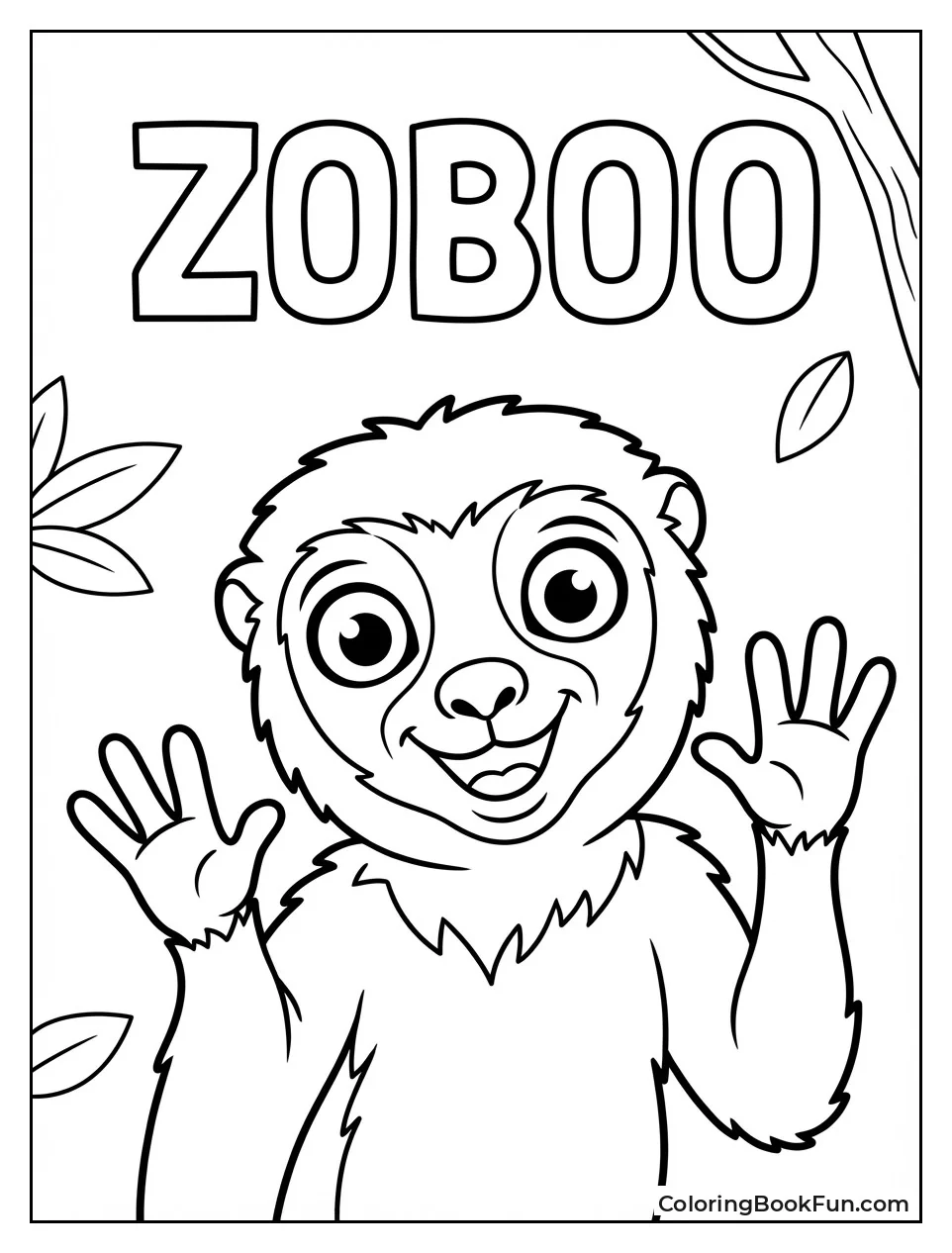 Smiling Zoboomafoo Waves Happily