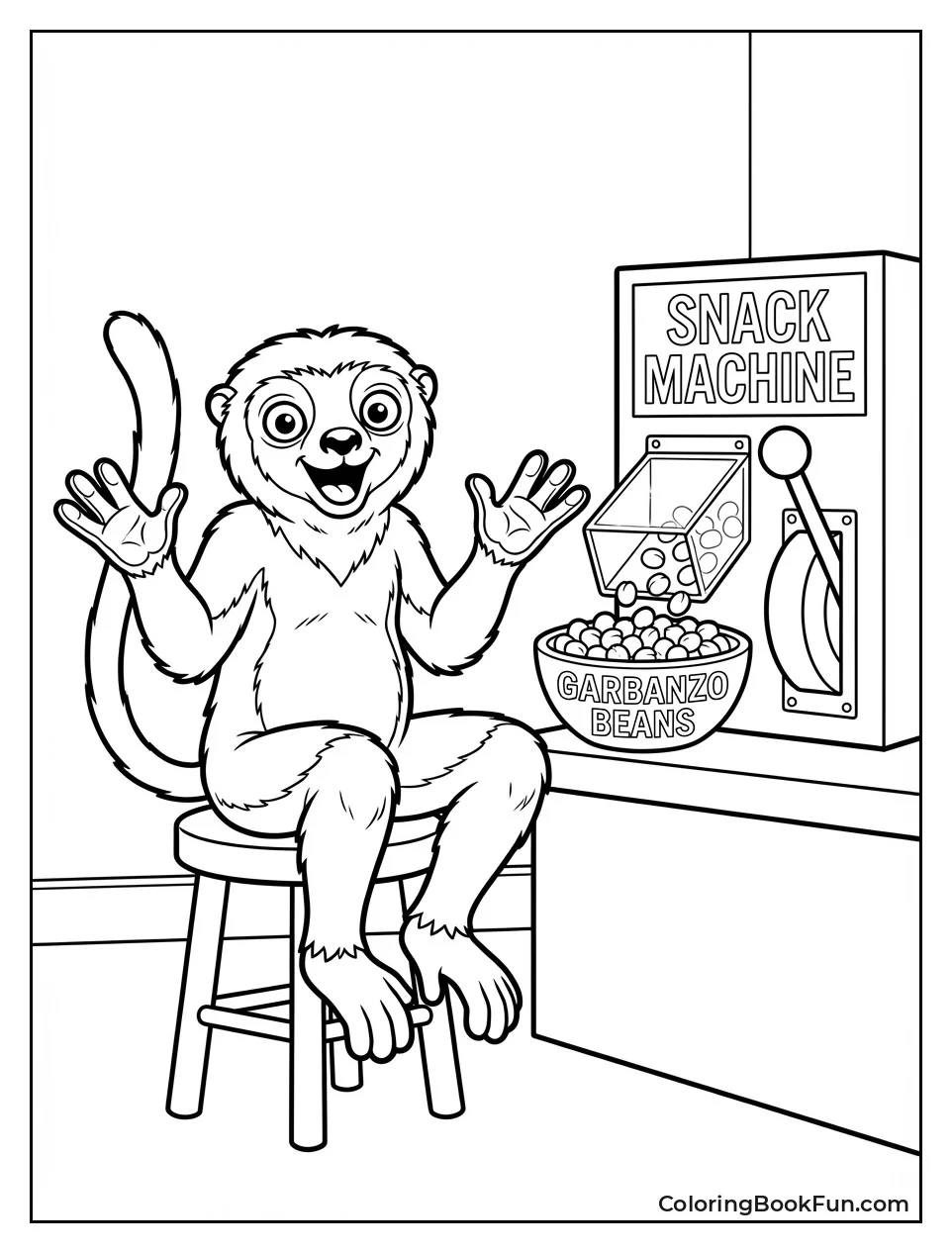 Snack Machine Drops Beans