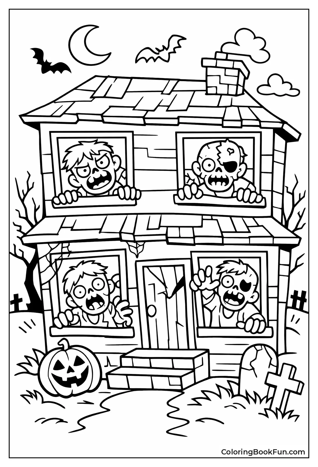 Zombies Peeking in House