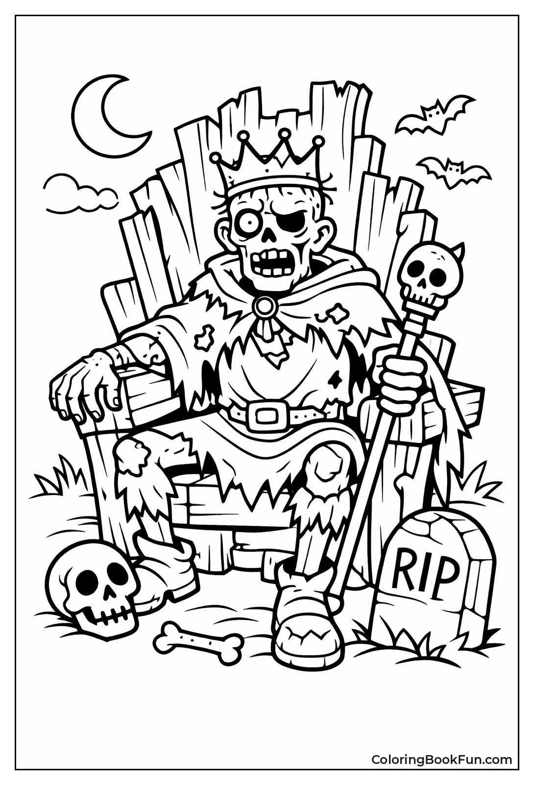 Zombie King on Throne