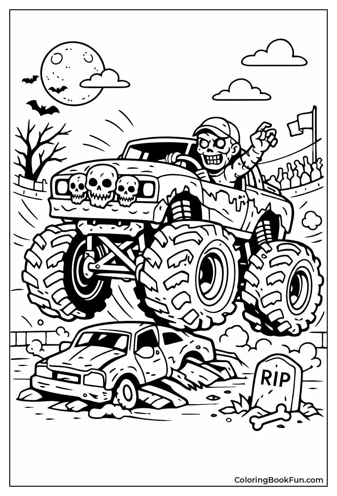Zombie Driving Monster Truck