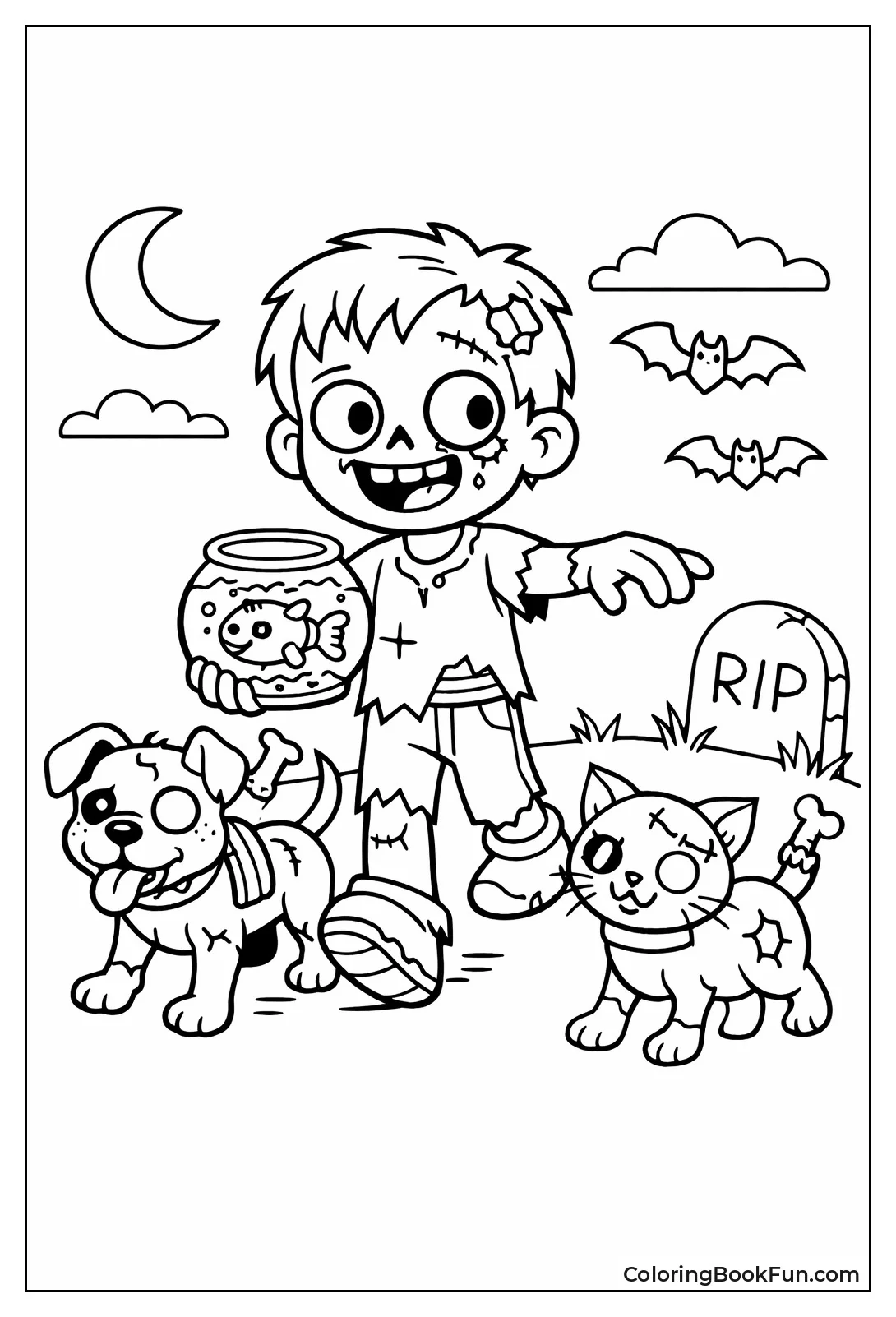 Zombie Leading Pet Parade