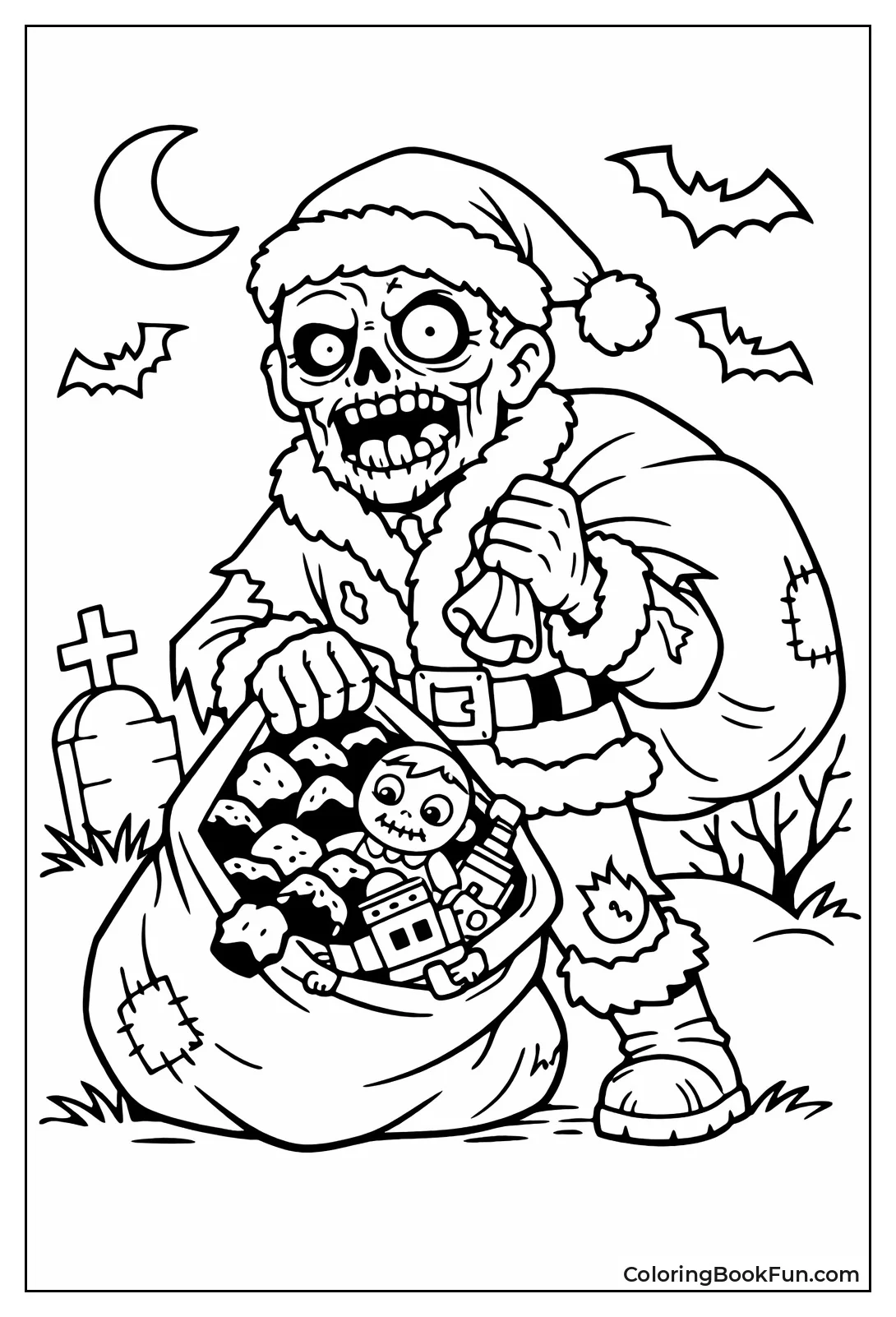 Zombie Santa with Sack