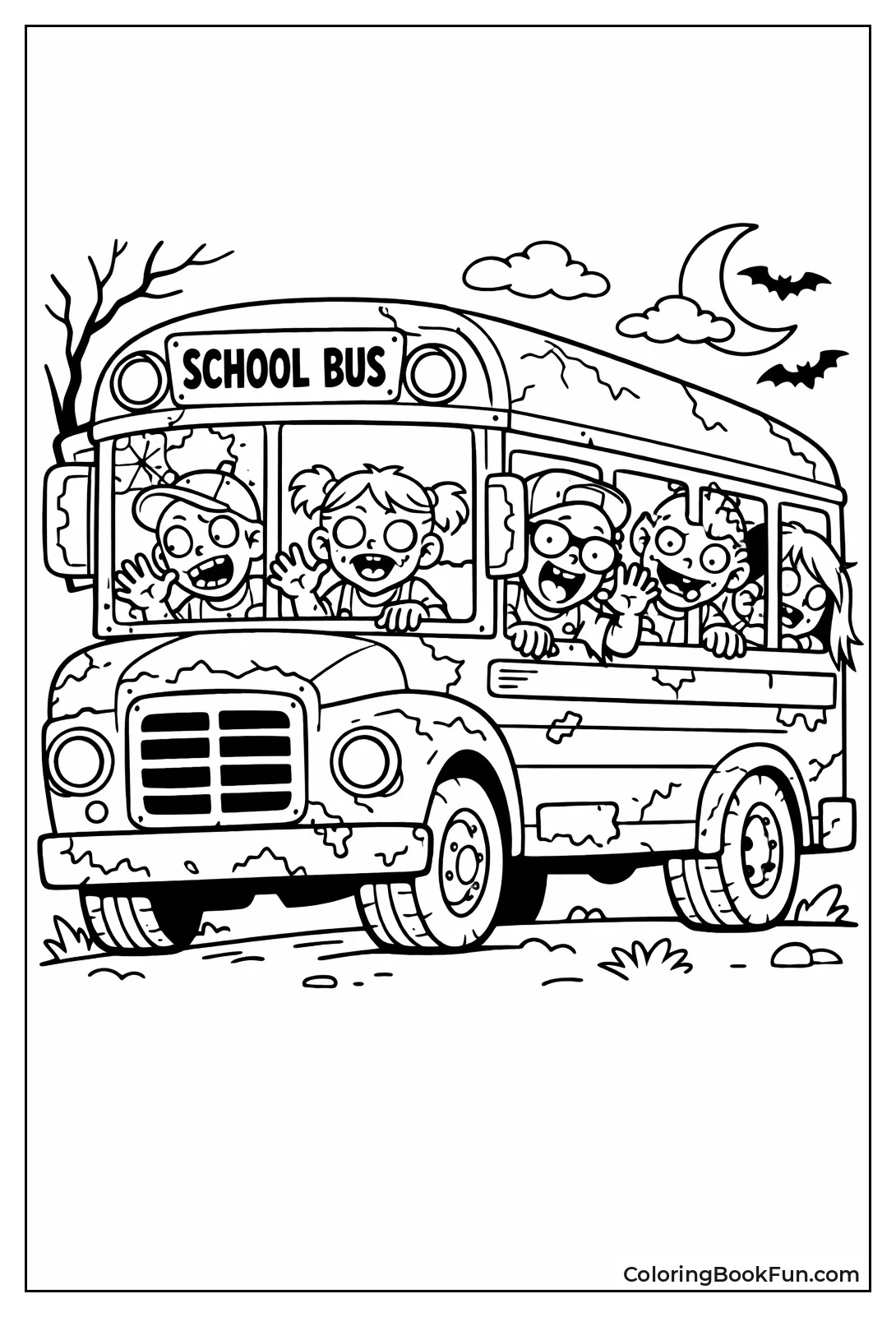 Zombie Kids on Bus