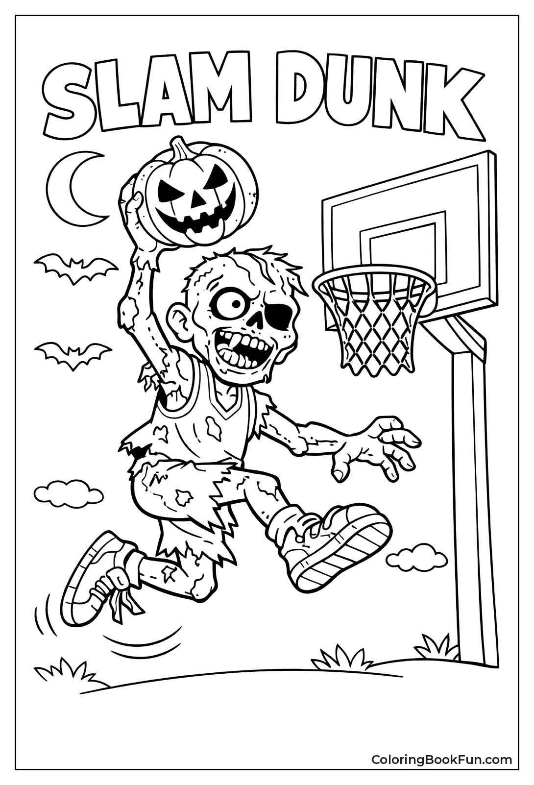 Zombie Dunking Pumpkin Ball