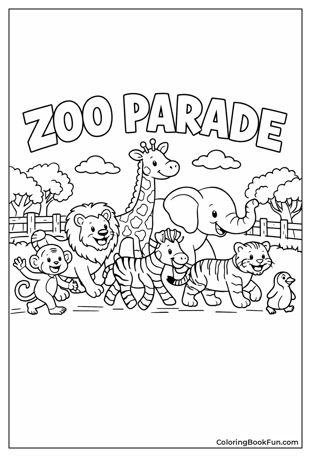 Animals Parade at Zoo