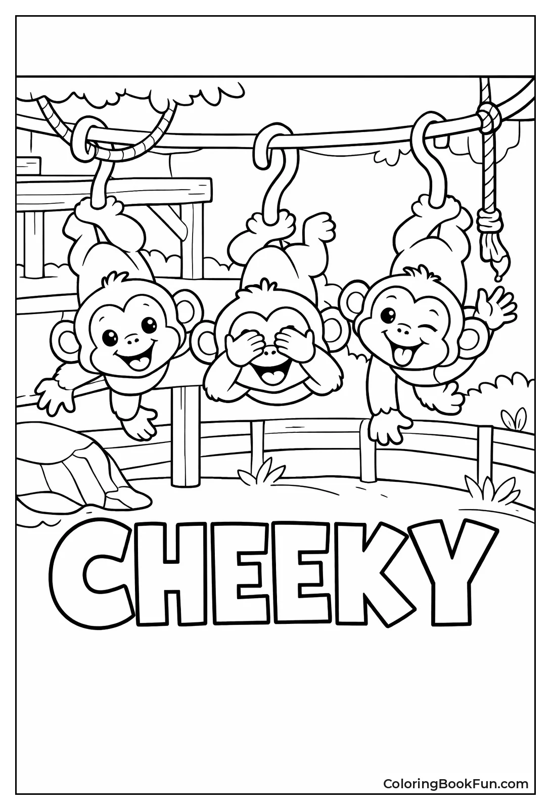 Chubby Monkeys Hang Tails