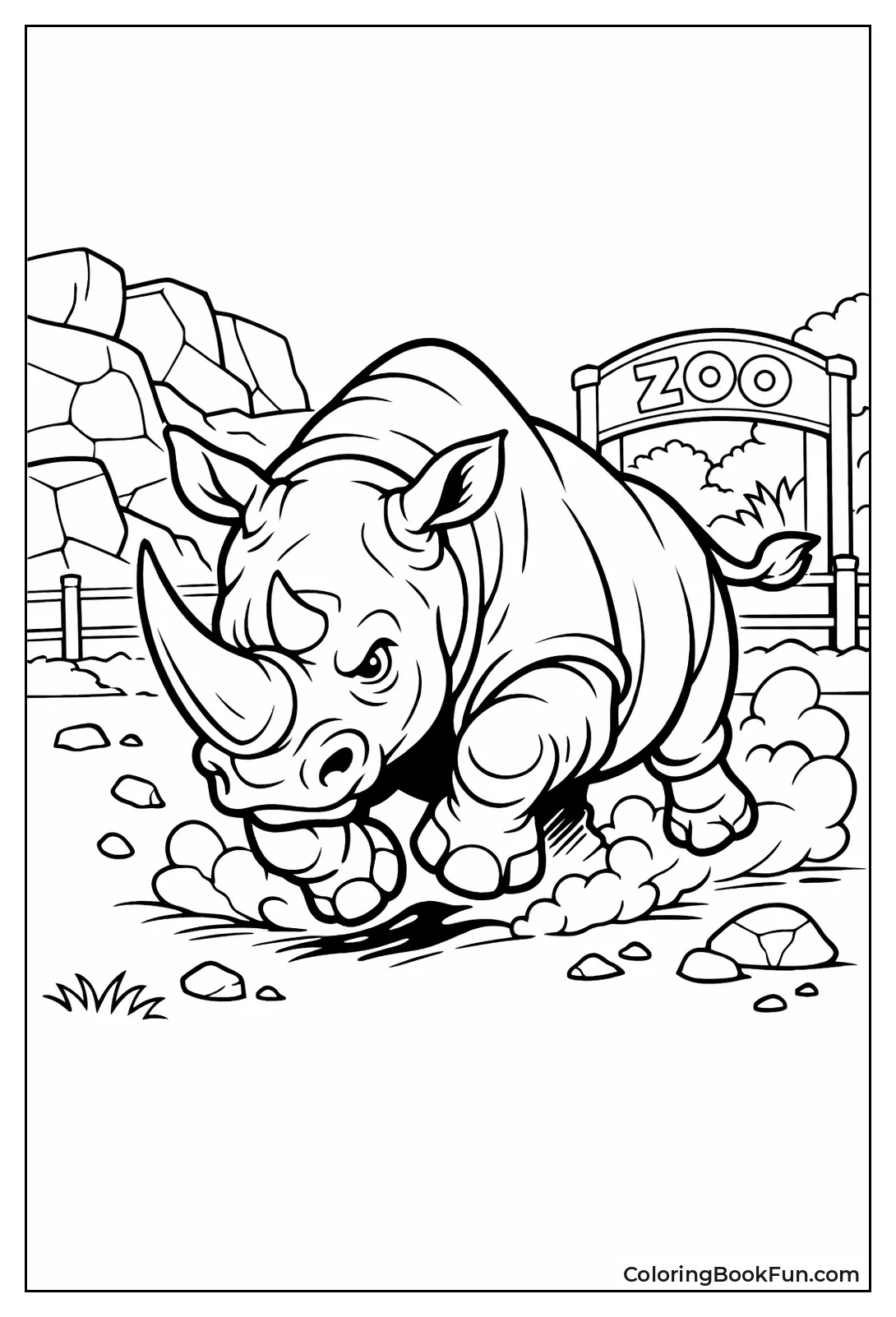 Rhino Charges Forward Fast