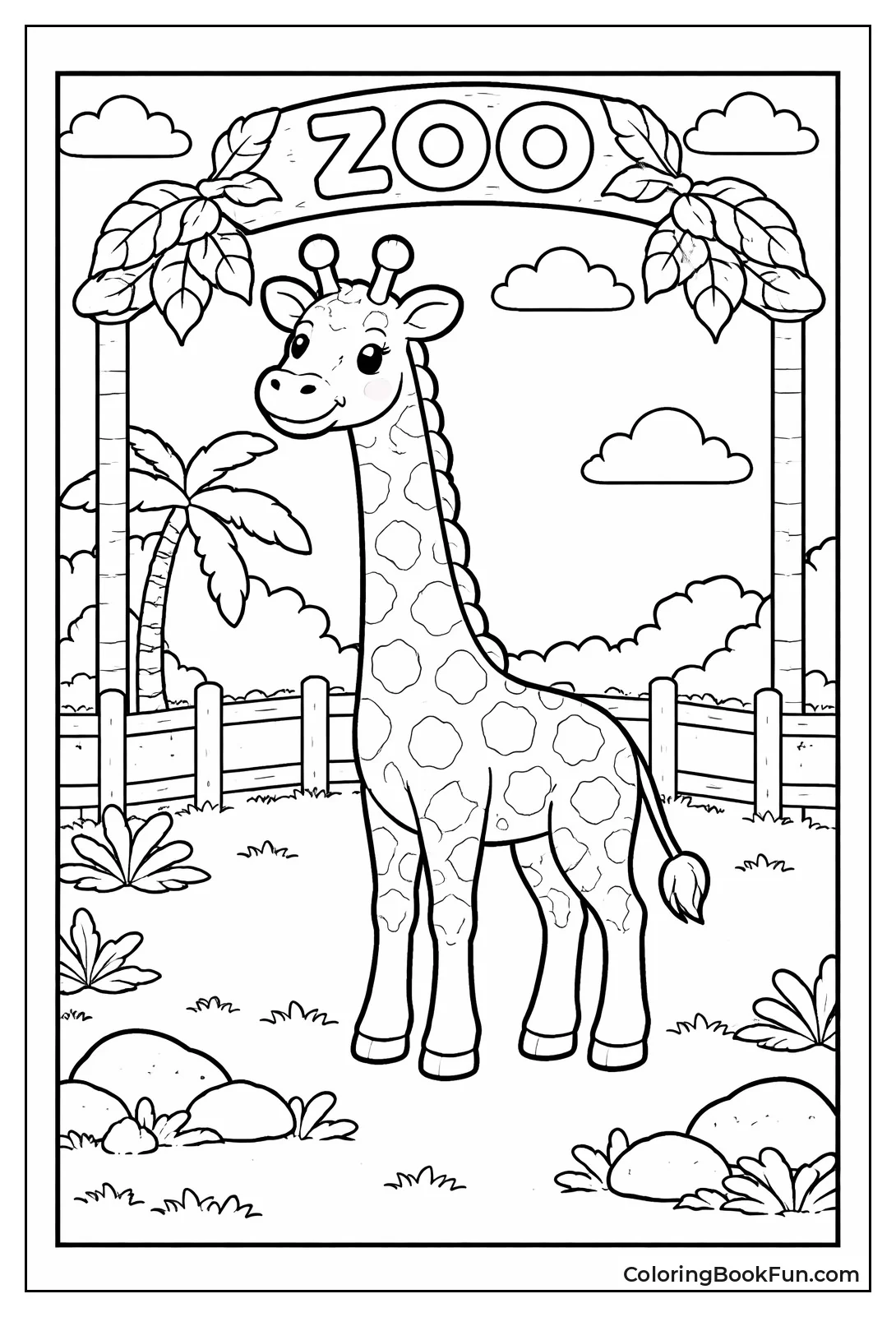 Simple Giraffe Stands Tall