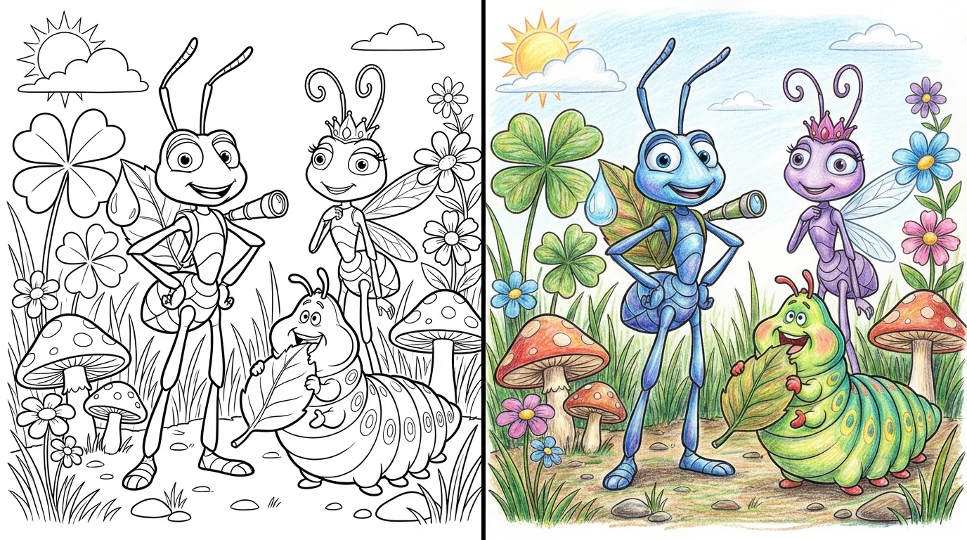 a bugs life coloring pages