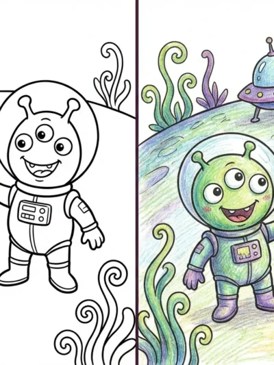 Alien coloring pages