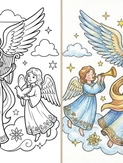 Angels coloring pages