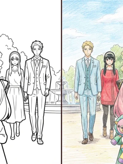 Anya Spy X Family coloring pages