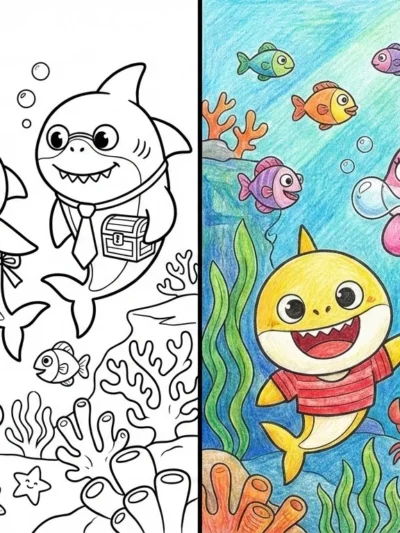 Baby Shark coloring pages