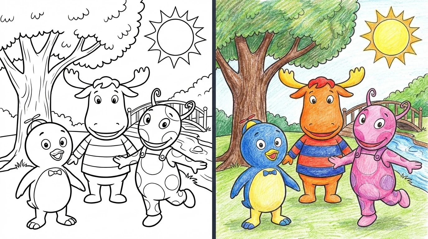 backyardigans coloring pages