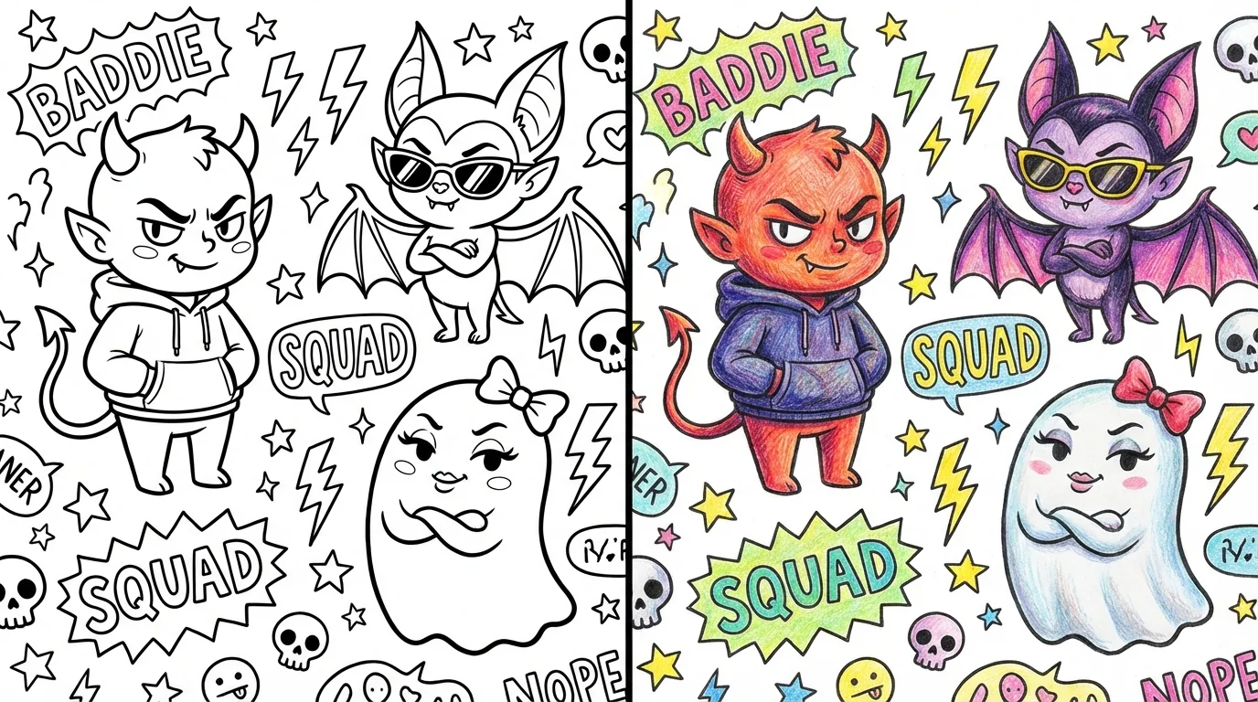 69 Baddie Coloring Pages (Free PDFs)