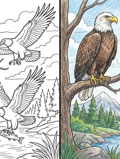 Bald Eagle coloring pages