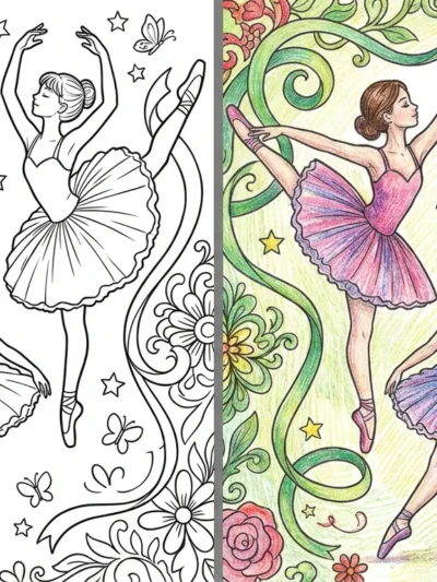 Ballerina coloring pages