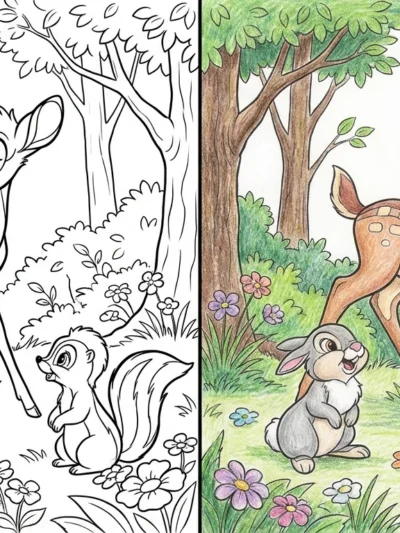 Bambi coloring pages