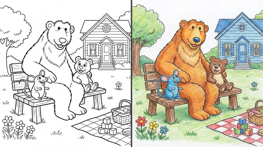 46 Bear In The Big Blue House Coloring Pages (Free