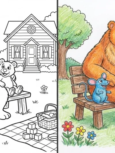 Bear In The Big Blue House coloring pages