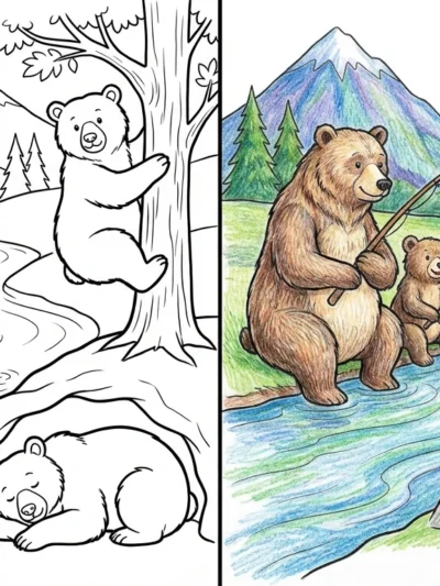 Bear coloring pages