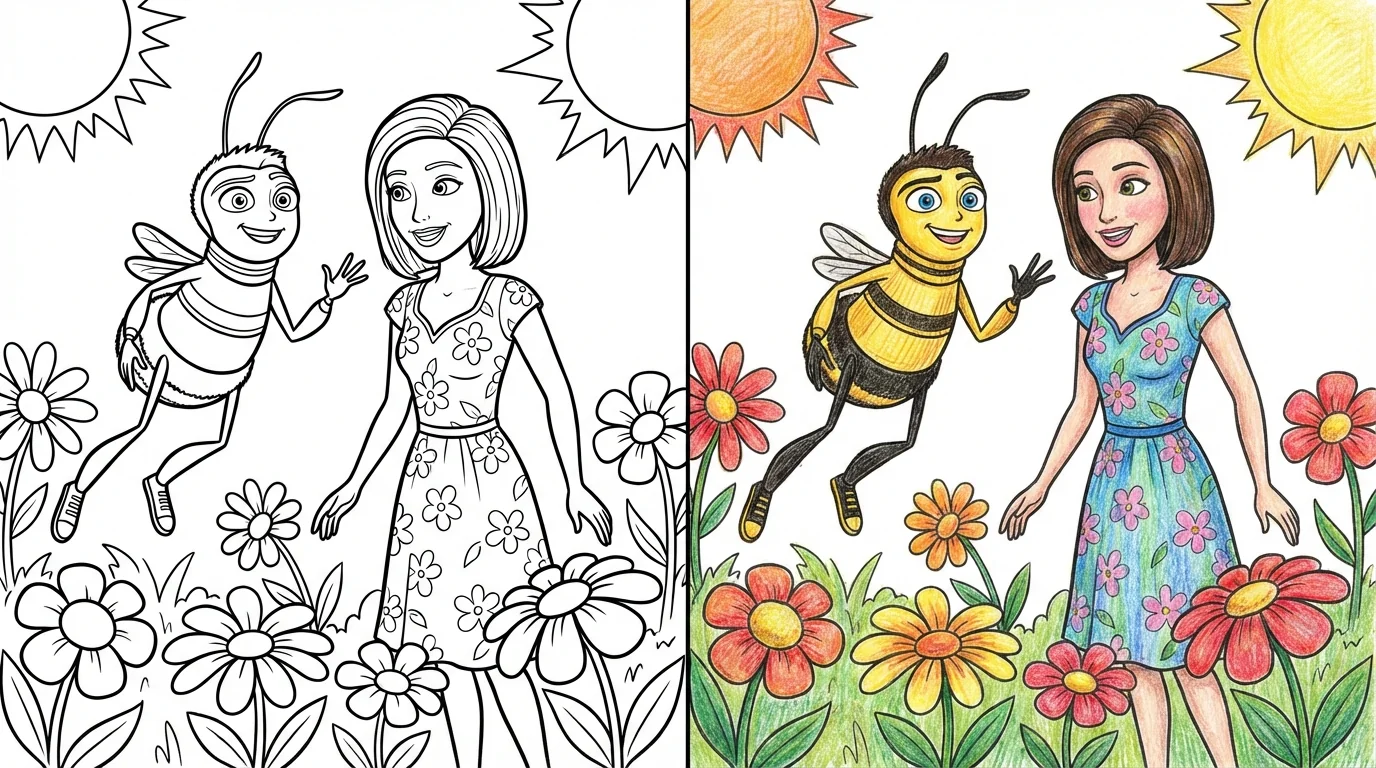 bee movie coloring pages