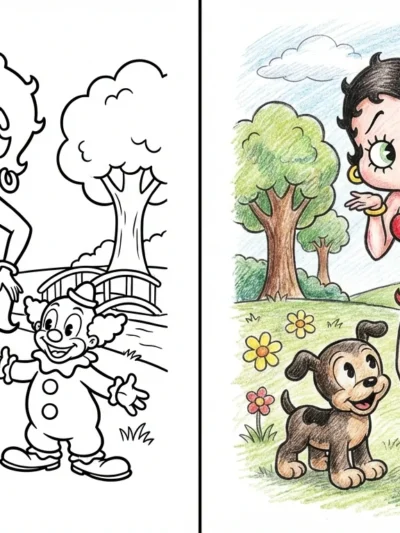 Betty Boop coloring pages