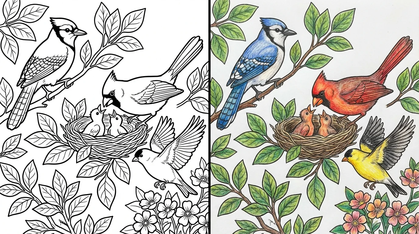 bird coloring pages