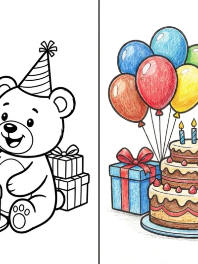 Birthday coloring pages