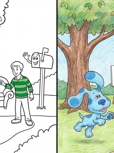 Blues Clues coloring pages
