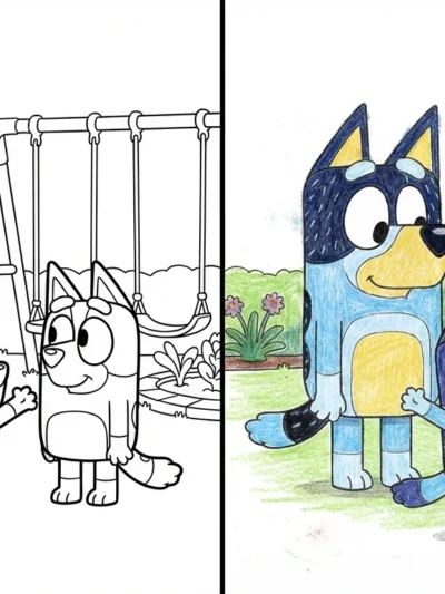 Bluey coloring pages
