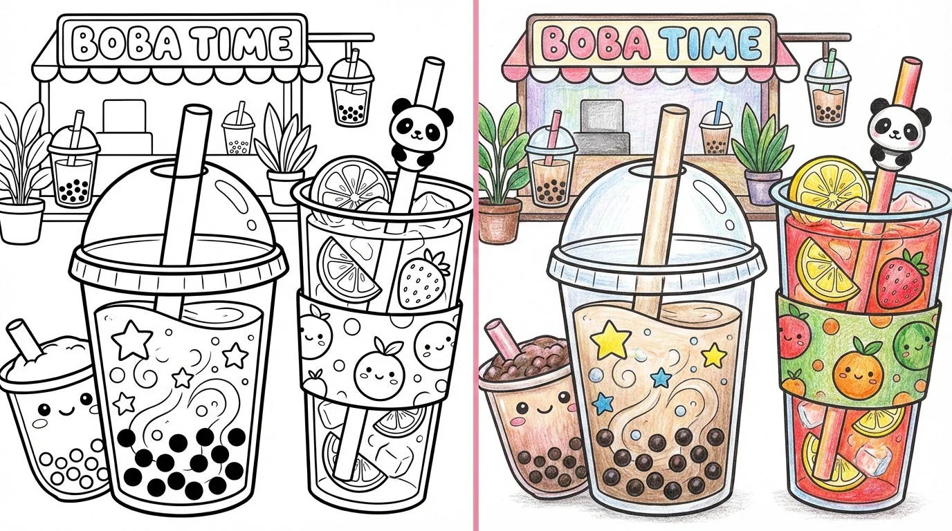 boba coloring pages