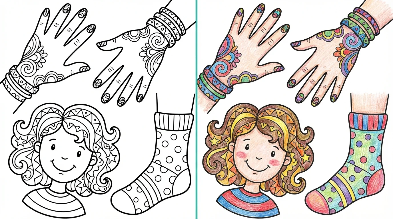 body part coloring pages