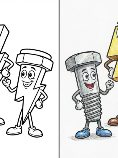 Bolt coloring pages