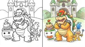 bowser coloring pages