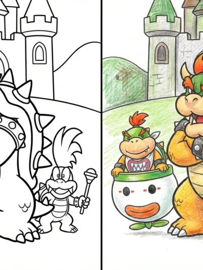 Bowser coloring pages