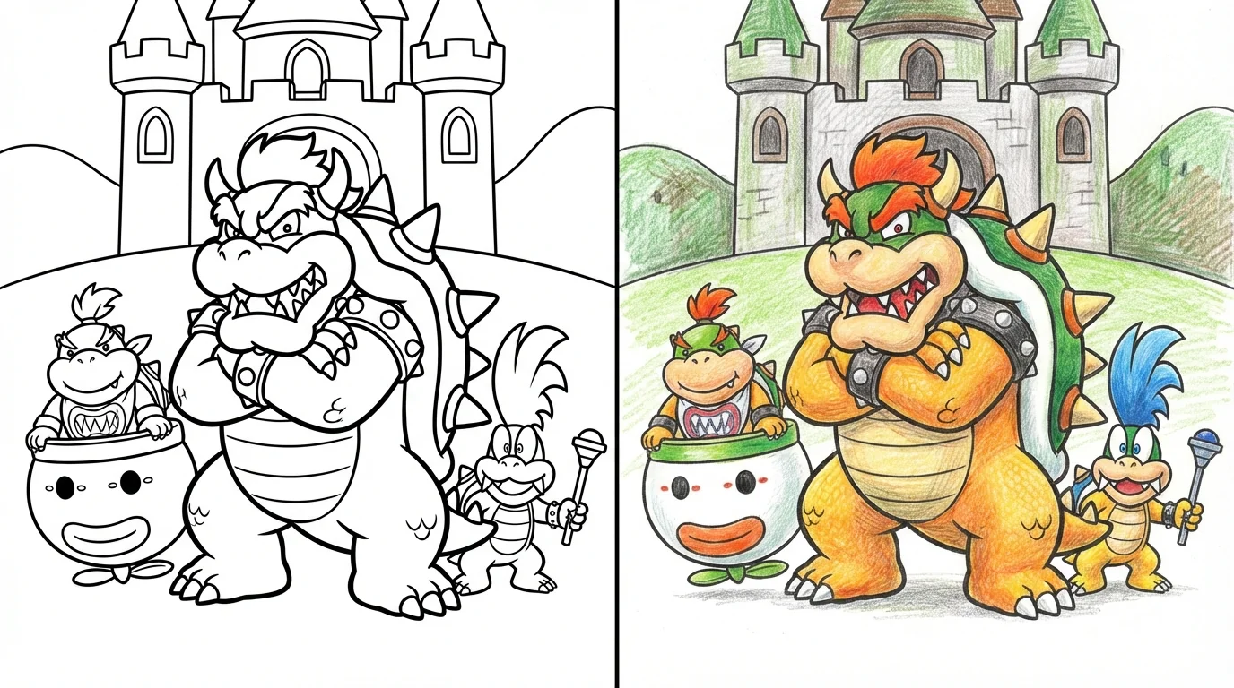 71 Bowser Coloring Pages (Free PDFs)