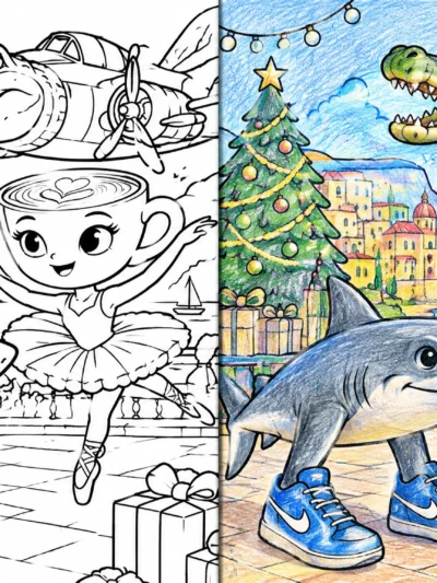 Brainrot coloring pages
