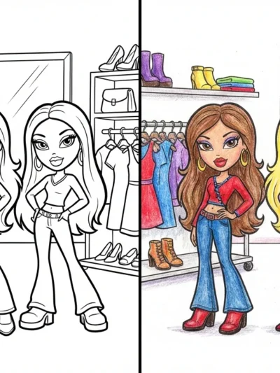 Bratz coloring pages