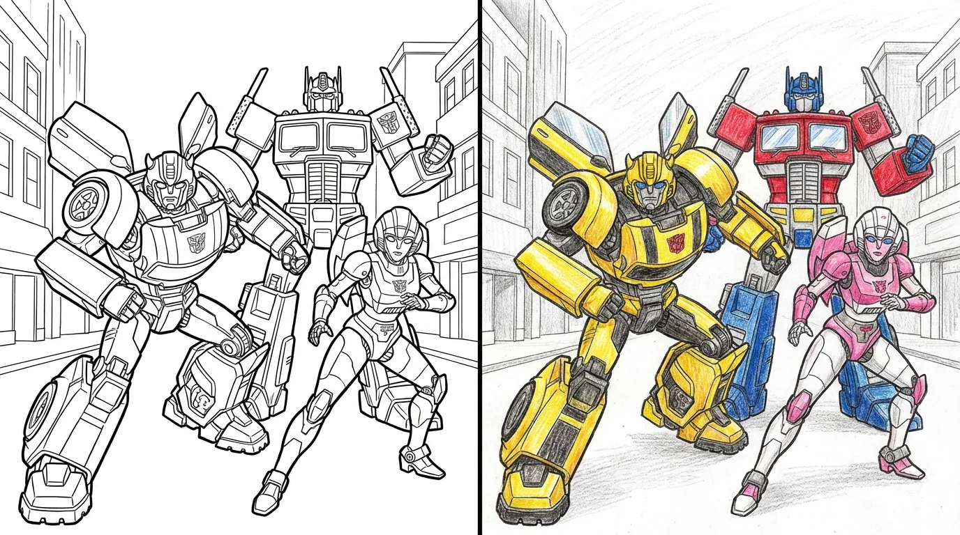 bumblebee transformers coloring pages