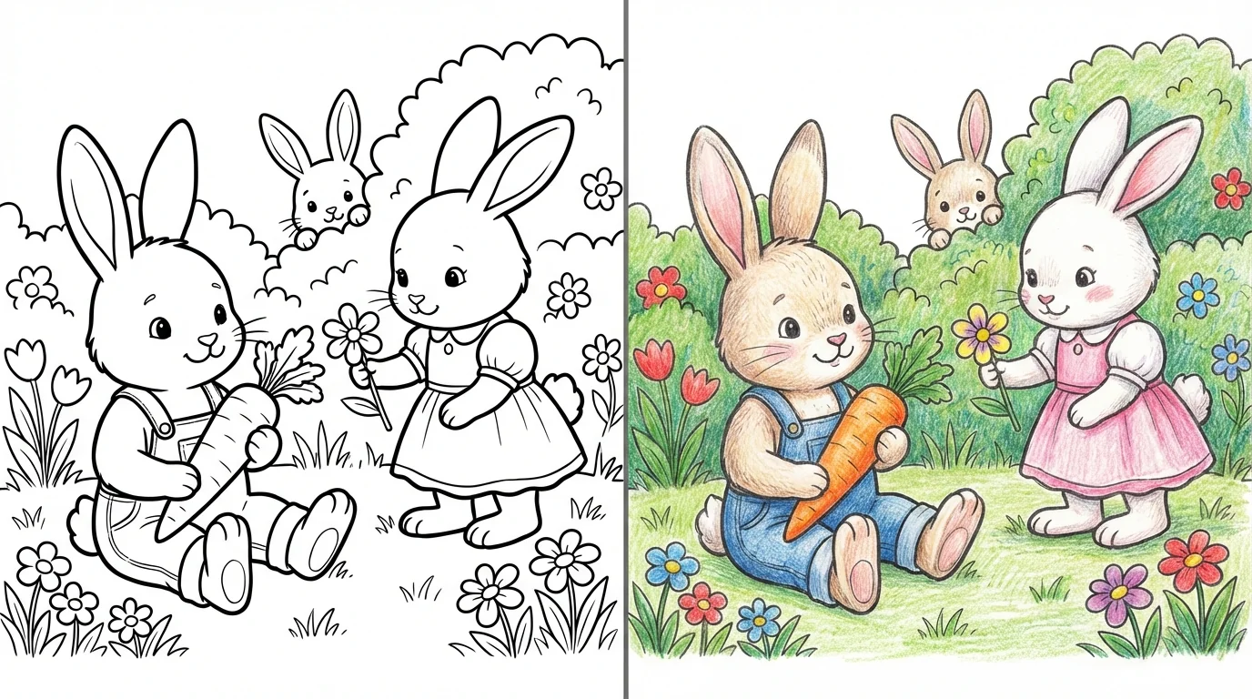 bunny coloring pages